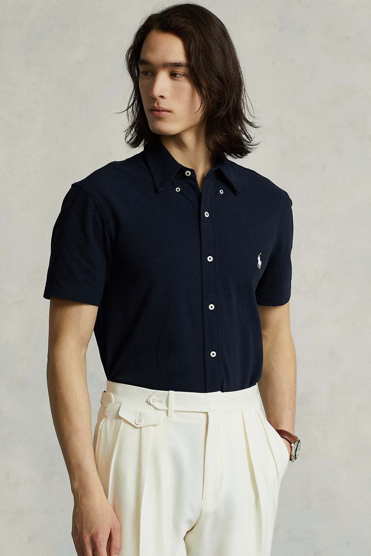 Polo Ralph Lauren Custom Fit Featherweight Mesh Kısa Kollu Gömlek