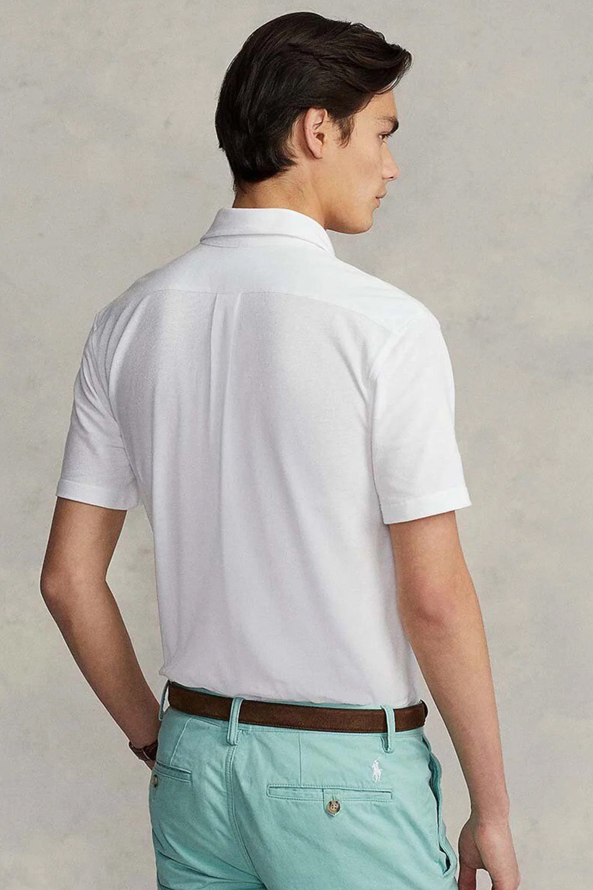 Polo Ralph Lauren Custom Fit Featherweight Mesh Kısa Kollu Gömlek-Gömlek-Libas