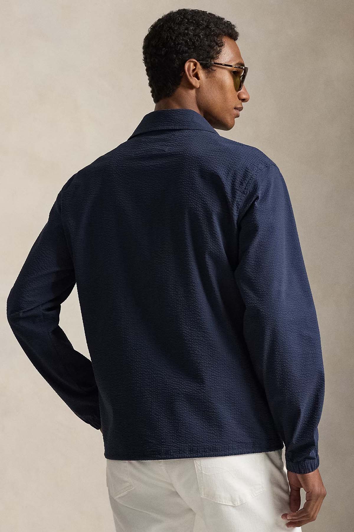 Polo Ralph Lauren Regular Fit Gofre Kumaş Cep Detaylı Streç Gömlek Ceket-Ceket-Libas