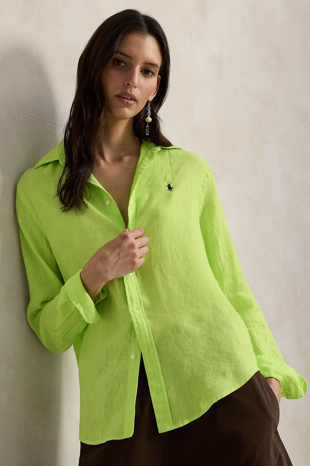 Polo Ralph Lauren Classic Fit Keten Gömlek