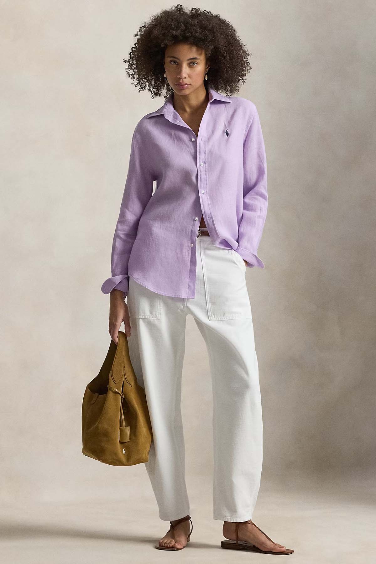 Polo Ralph Lauren Classic Fit Keten Gömlek-Gömlek-Libas