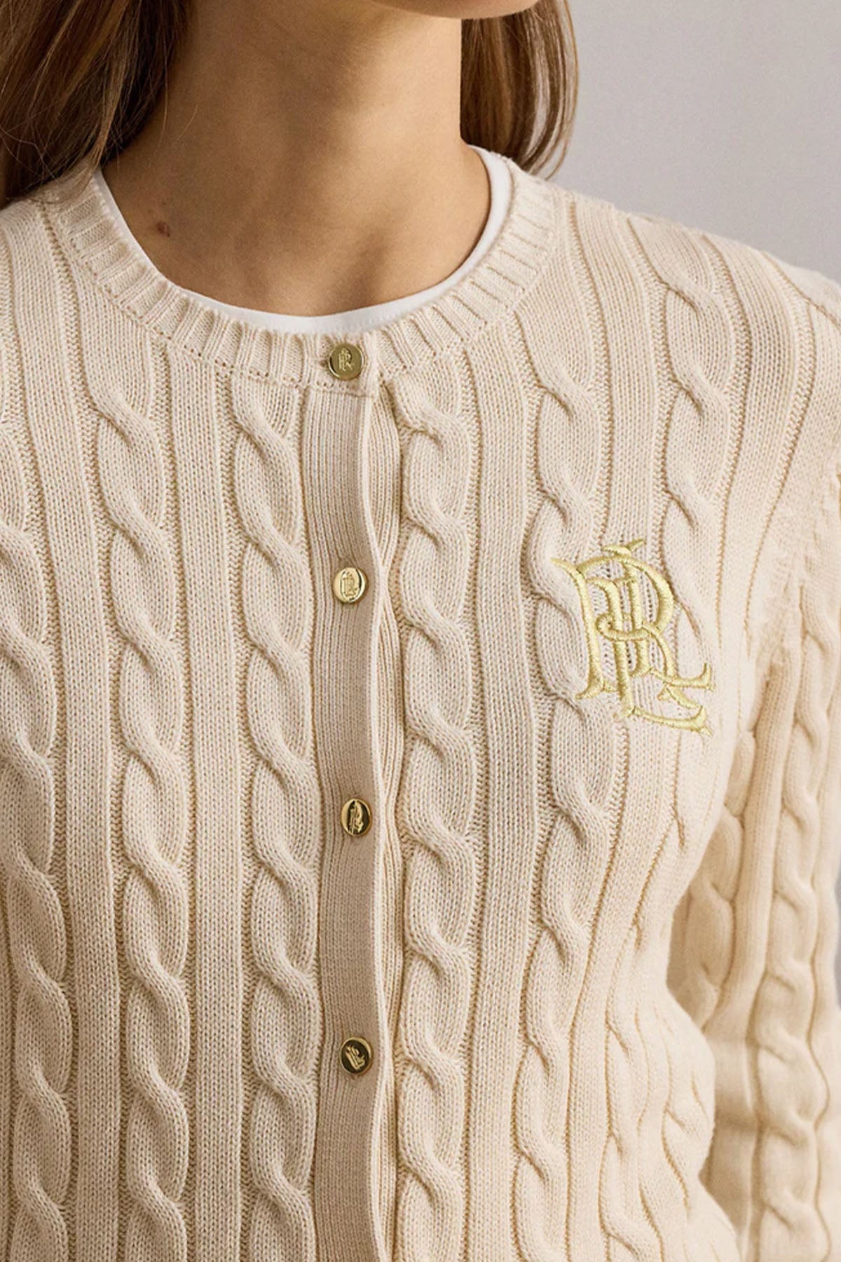 Polo Ralph Lauren Slim Fit İnce Saç Örgü Triko Ceket-Ceket-Libas