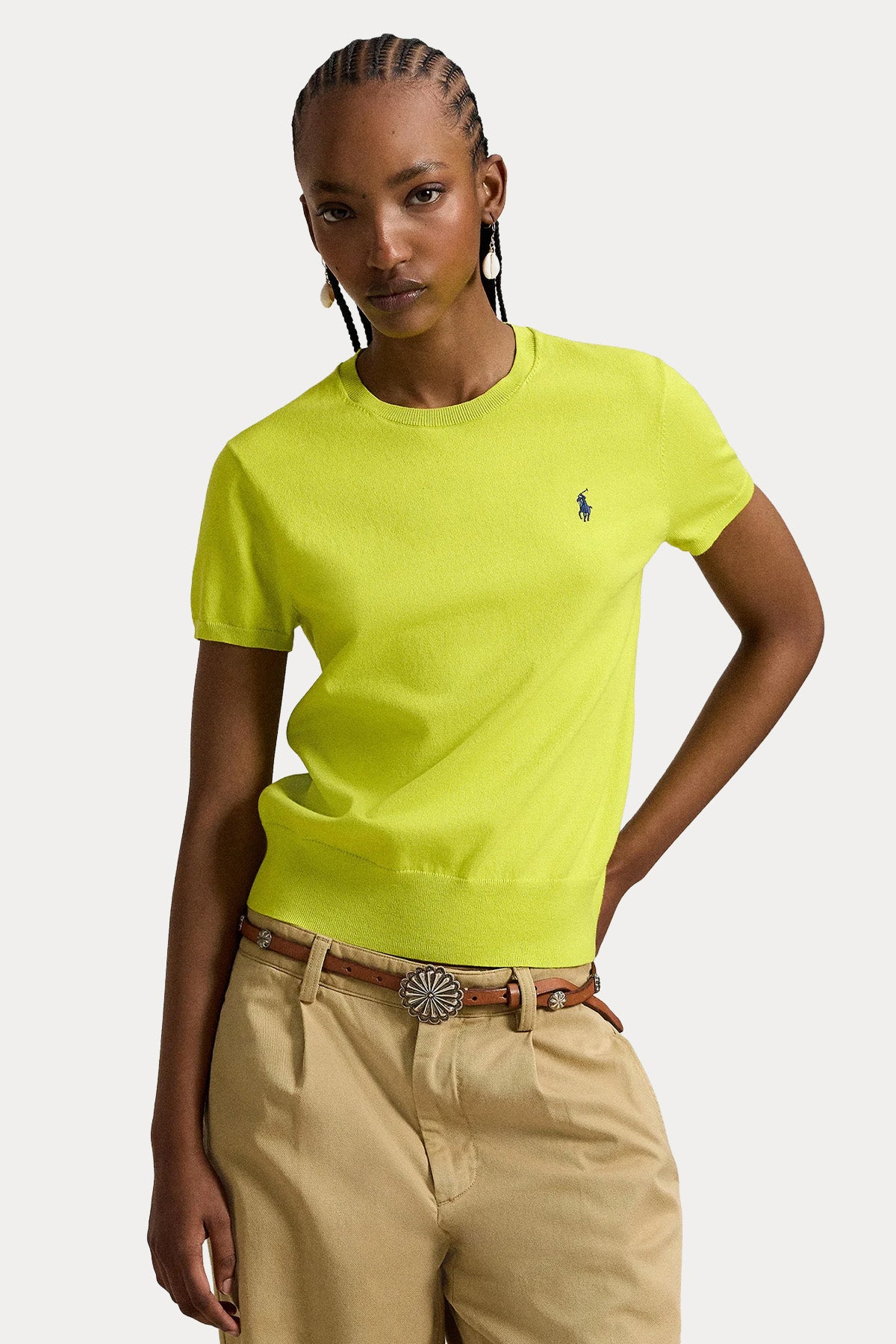 Polo Ralph Lauren Yuvarlak Yaka İnce Örgü Triko-Triko-Libas