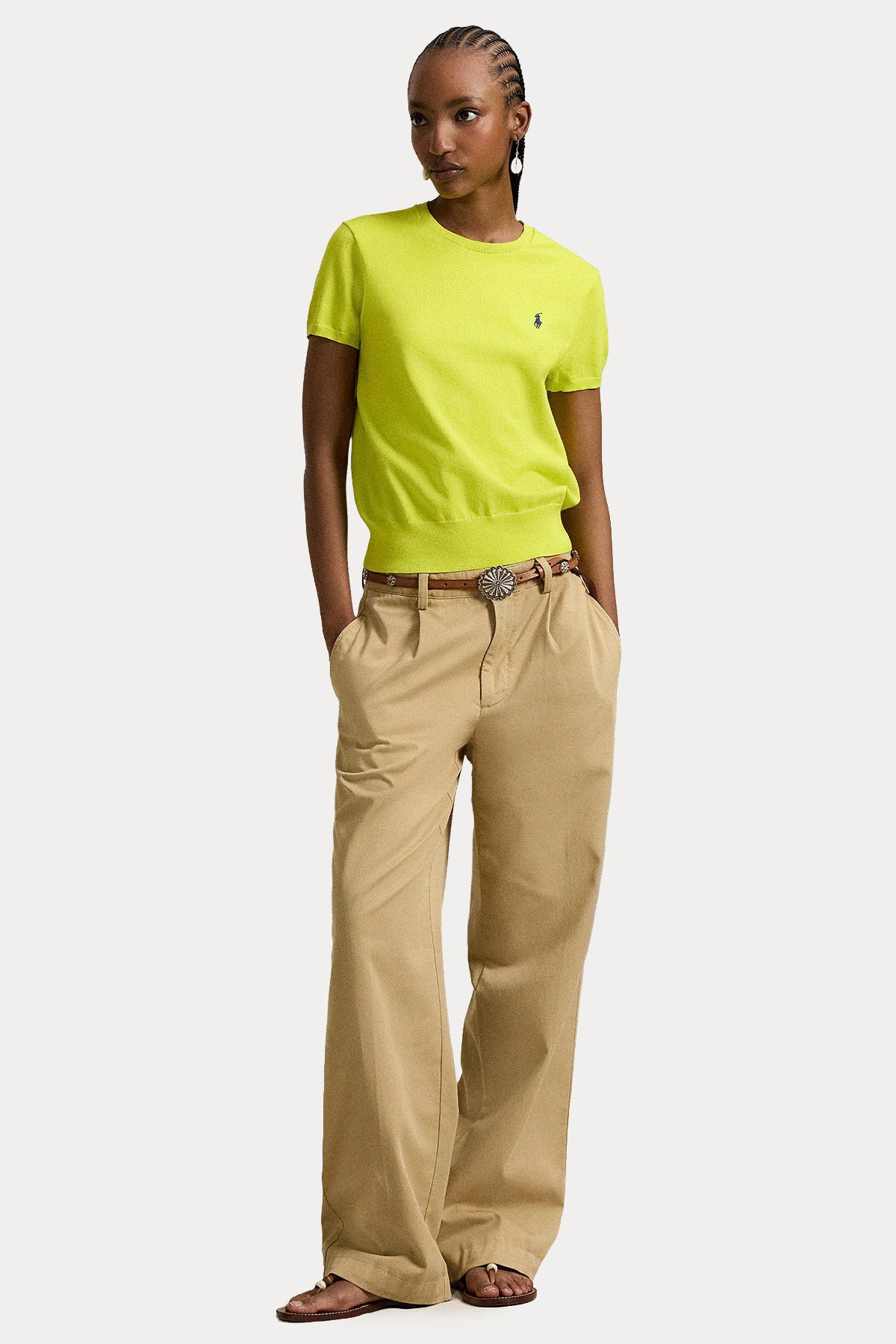 Polo Ralph Lauren Yuvarlak Yaka İnce Örgü Triko-Triko-Libas