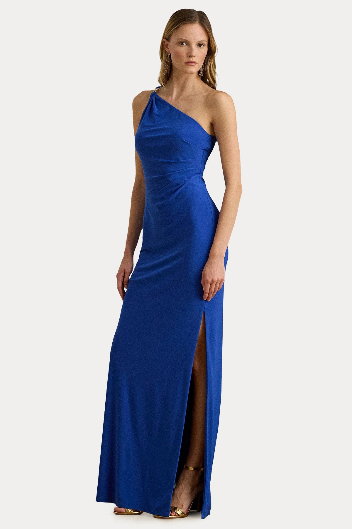 Polo Ralph Lauren Tek Omuz Maxi Abiye Elbise