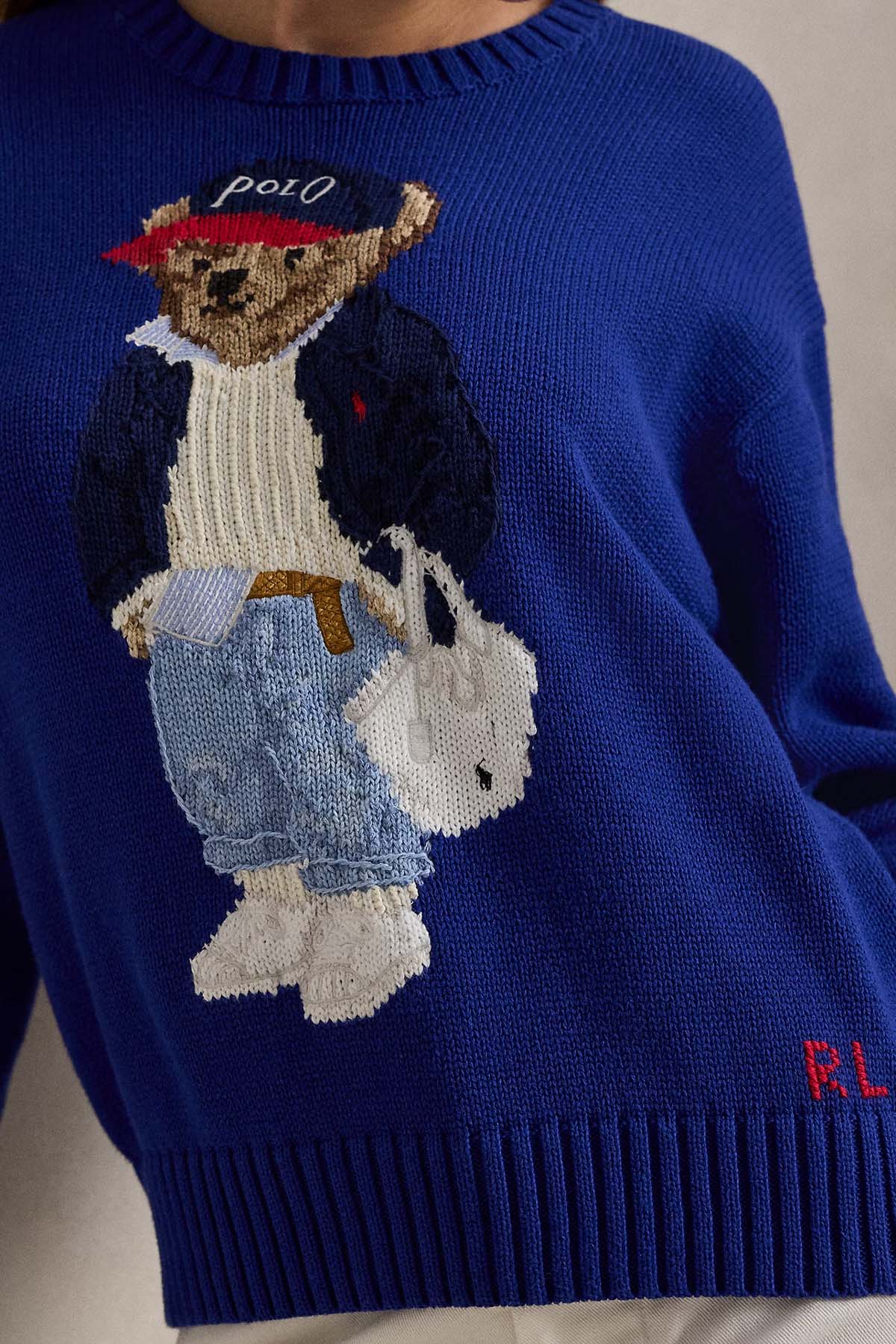 Polo Ralph Lauren Relaxed Fit Polo Bear Örgü Triko-Triko-Libas
