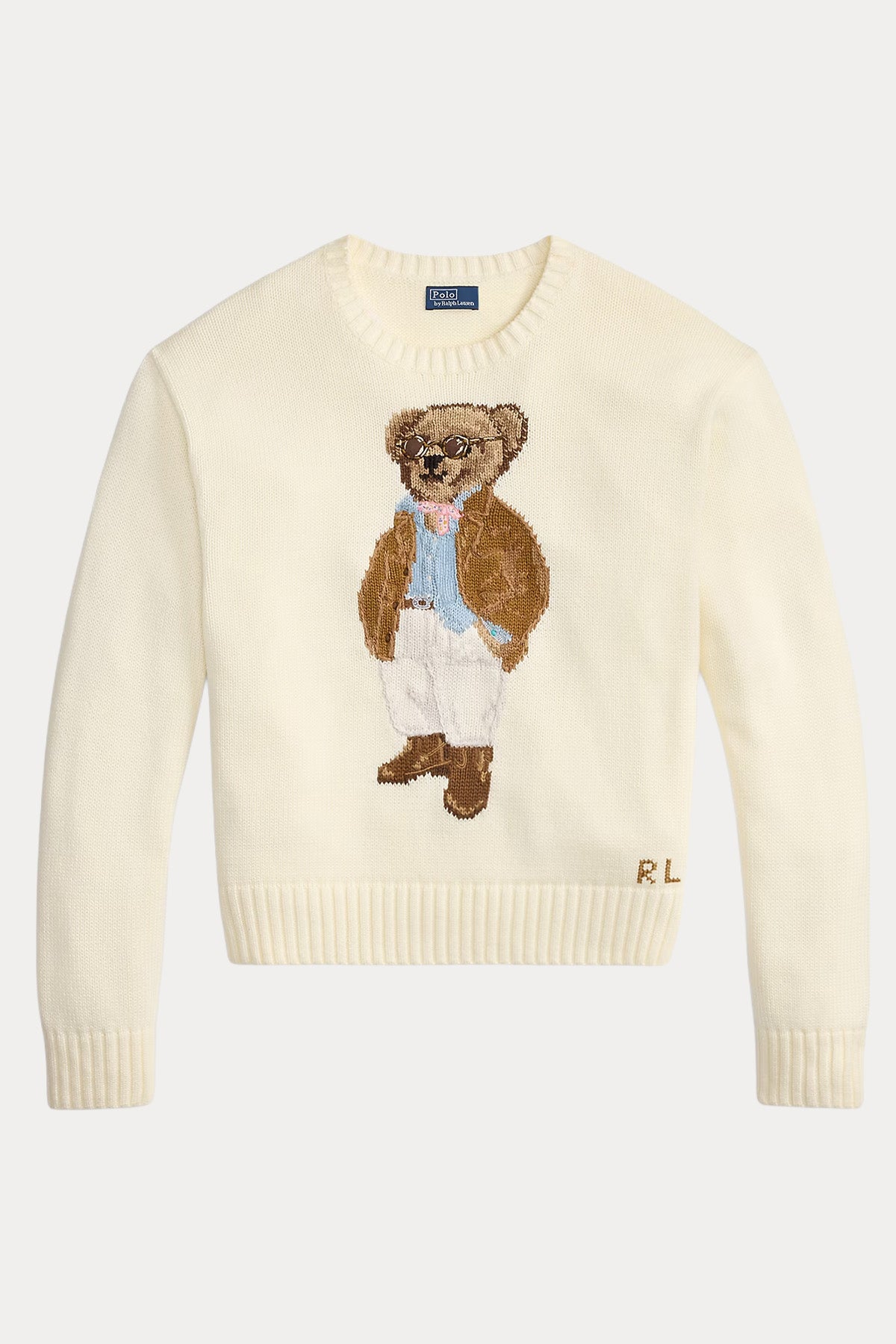 Polo Ralph Lauren Relaxed Fit Polo Bear Örgü Triko-Triko-Libas