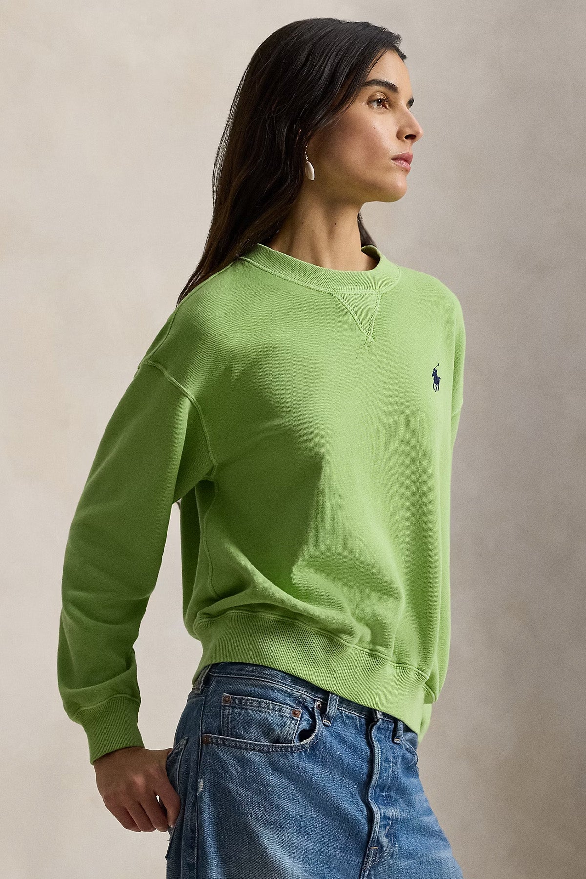 Polo Ralph Lauren Relaxed Fit Pony Logolu Sweatshirt-Sweatshirt-Libas