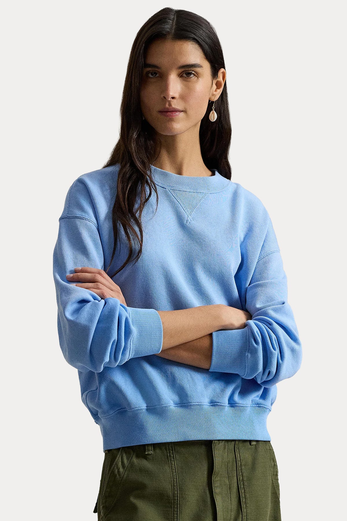 Polo Ralph Lauren Relaxed Fit Pony Logolu Sweatshirt-Sweatshirt-Libas