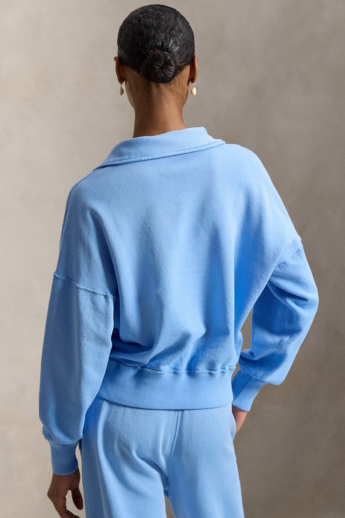 Polo Ralph Lauren Relaxed Fit Fermuarlı Polo Yaka Sweatshirt-Sweatshirt-Libas