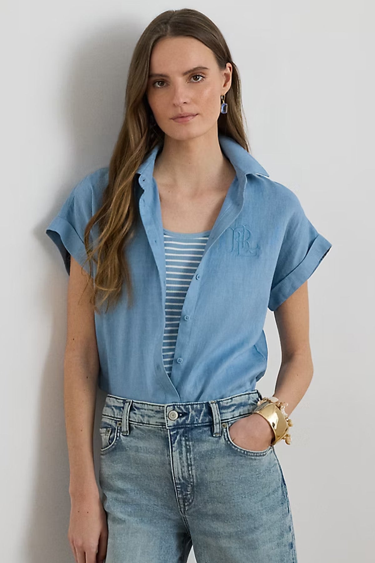 Polo Ralph Lauren Relaxed Fit Keten Gömlek-Gömlek-Libas