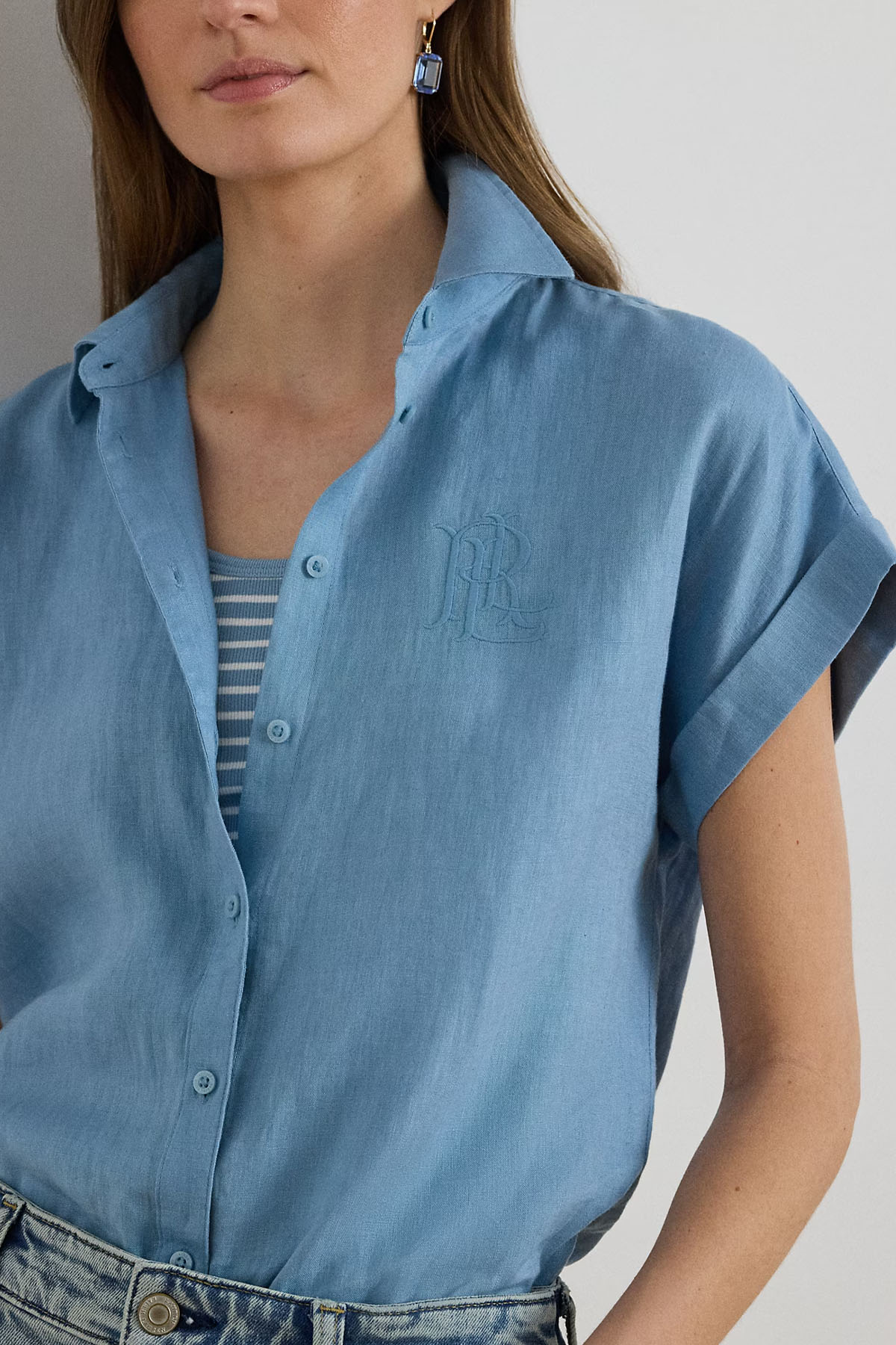 Polo Ralph Lauren Relaxed Fit Keten Gömlek-Gömlek-Libas