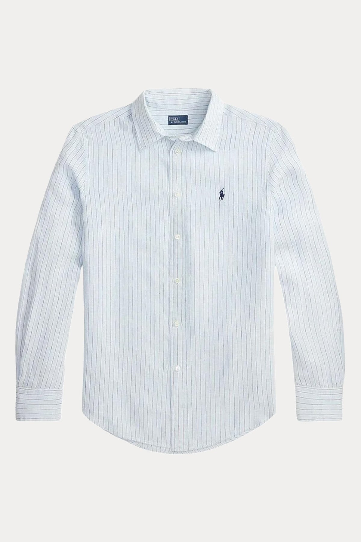 Polo Ralph Lauren Classic Fit Çizgili Keten Gömlek-Gömlek-Libas