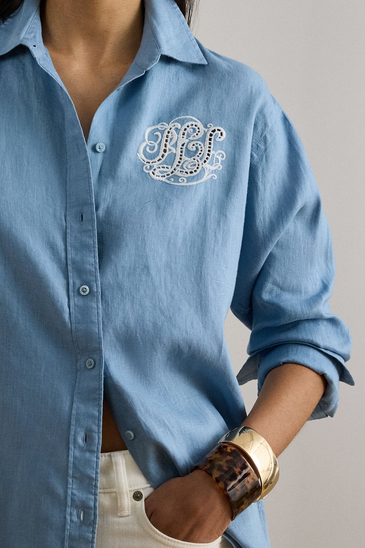 Polo Ralph Lauren Relaxed Fit Keten Gömlek-Gömlek-Libas