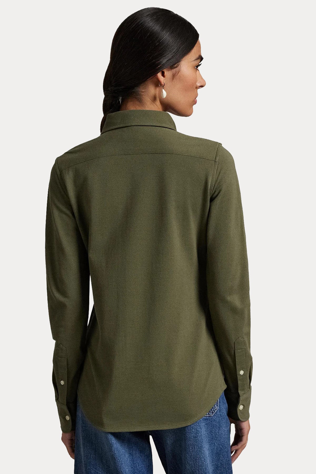 Polo Ralph Lauren Custom Fit Knit Oxford Gömlek-Gömlek-Libas