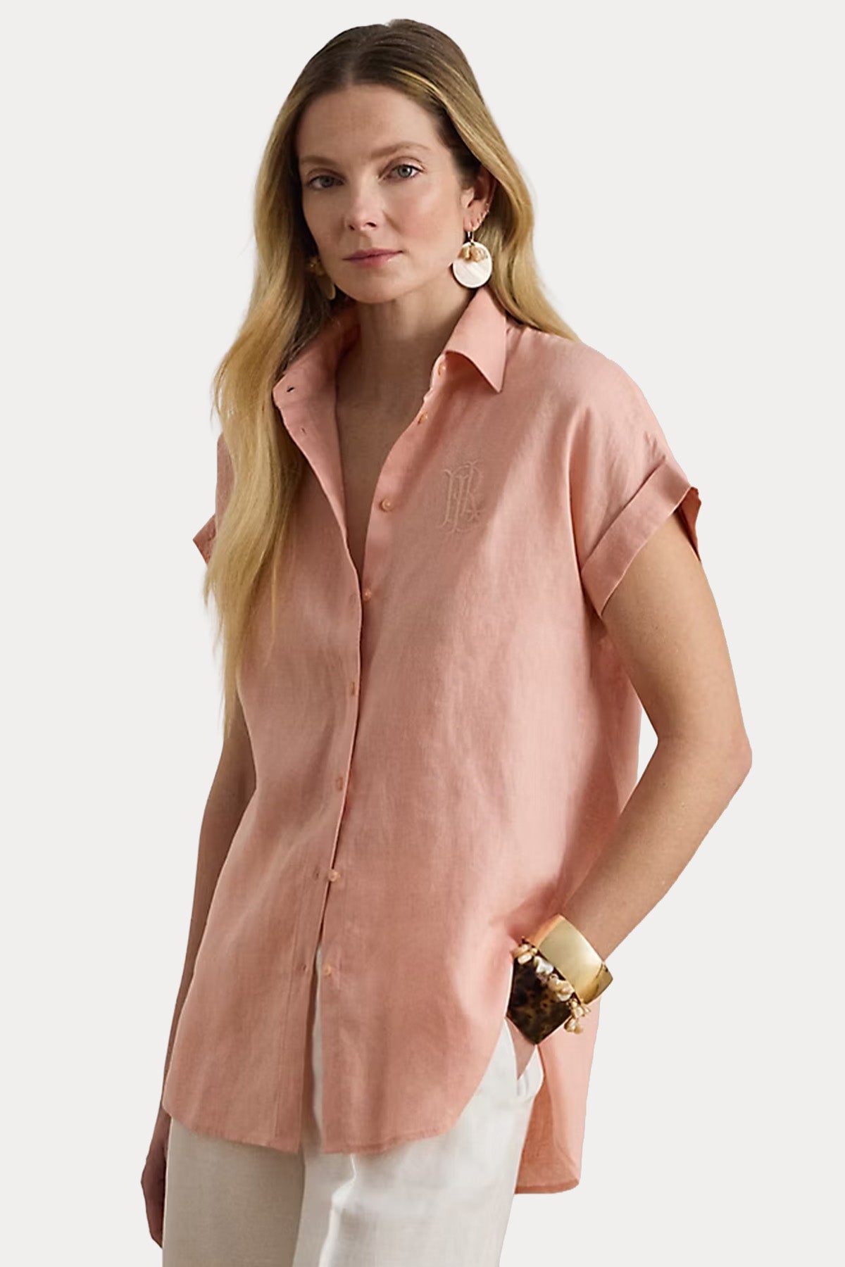 Polo Ralph Lauren Relaxed Fit Keten Gömlek-Gömlek-Libas