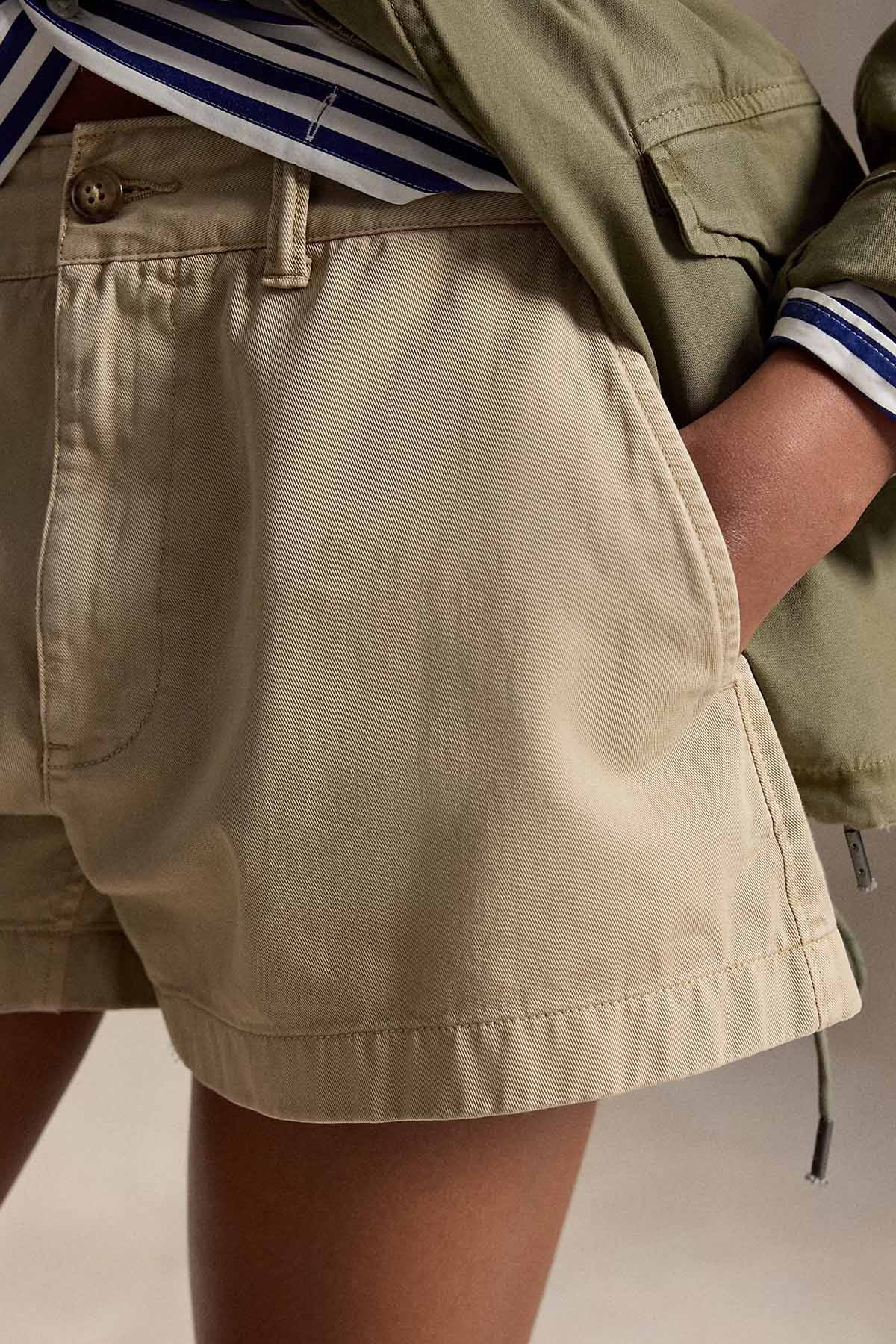 Polo Ralph Lauren Straight Fit Yandan Cepli Şort-Şort-Libas