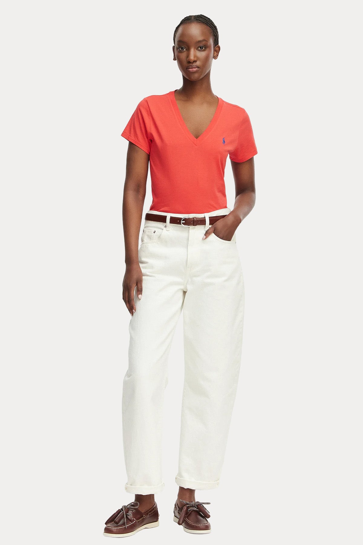Polo Ralph Lauren Regular Fit V Yaka T-shirt-T-shirt-Libas