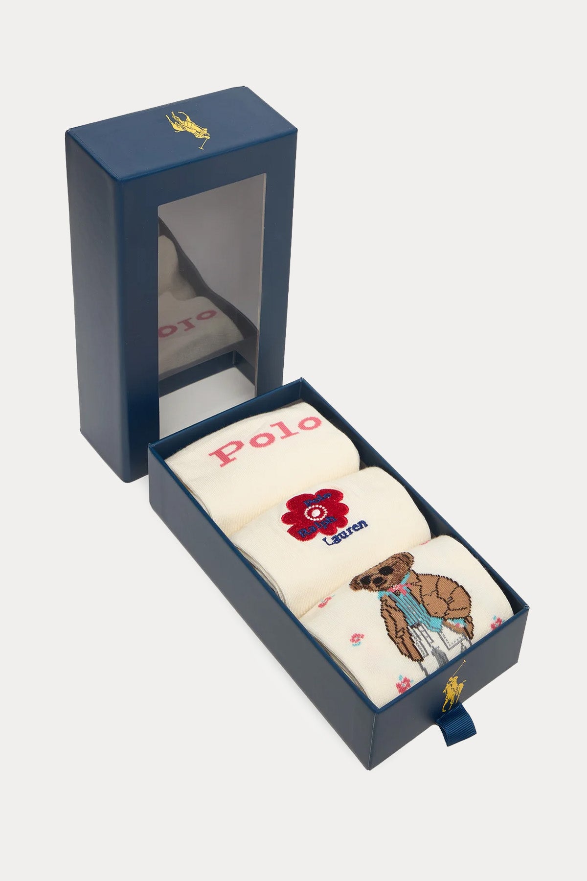 Polo Ralph Lauren 3'lü Paket Polo Bear Çorap-Çorap-Libas