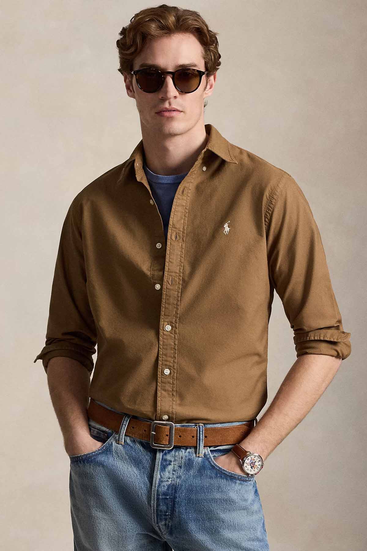 Polo Ralph Lauren Custom Fit Oxford Gömlek-Gömlek-Libas