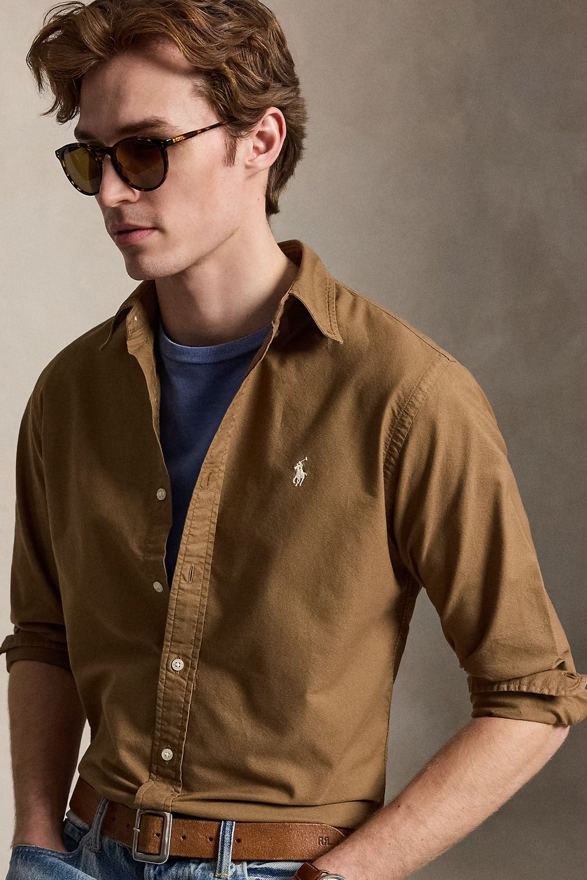Polo Ralph Lauren Custom Fit Oxford Gömlek-Gömlek-Libas