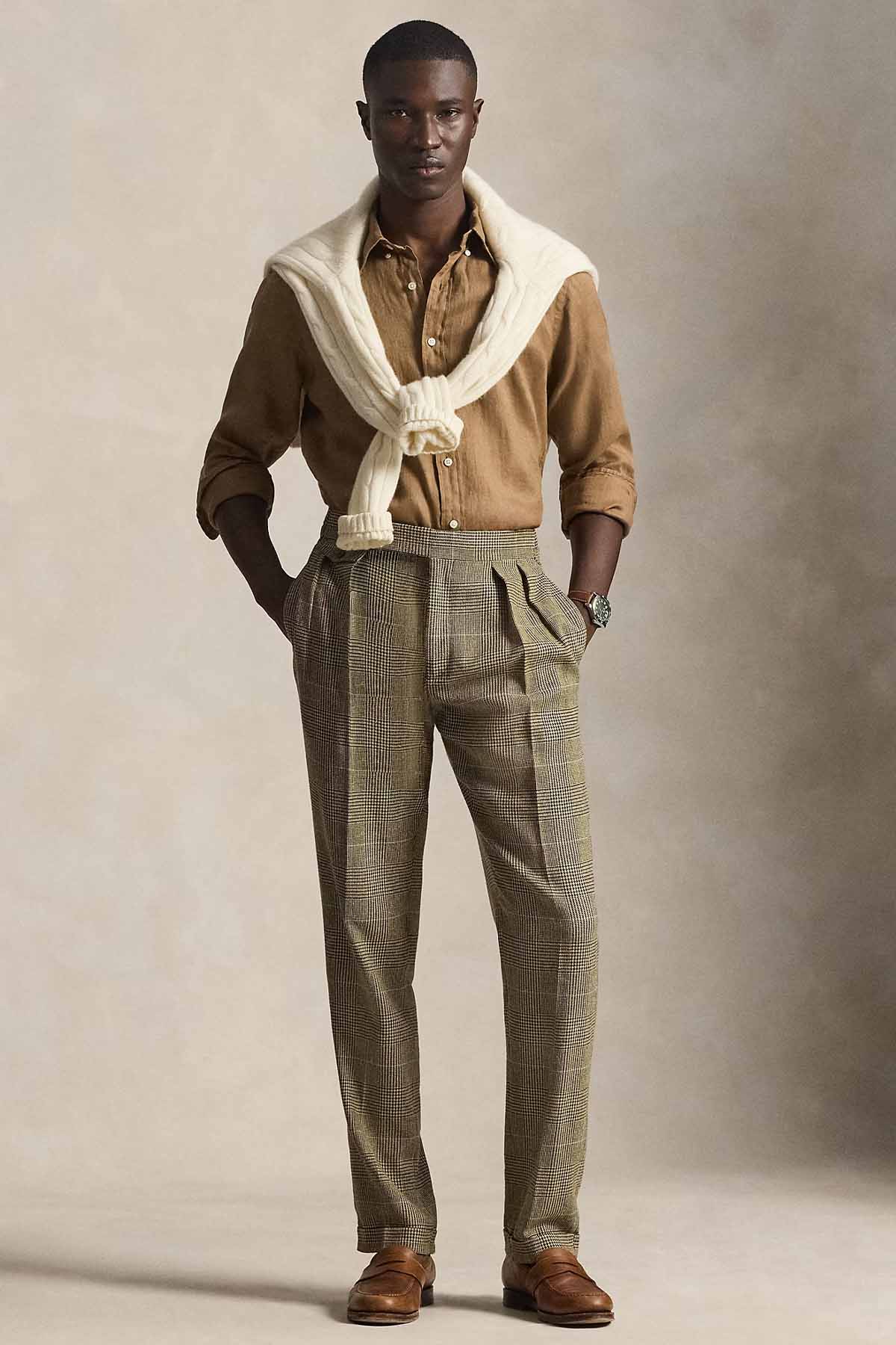 Polo Ralph Lauren Custom Fit Keten Gömlek-Gömlek-Libas