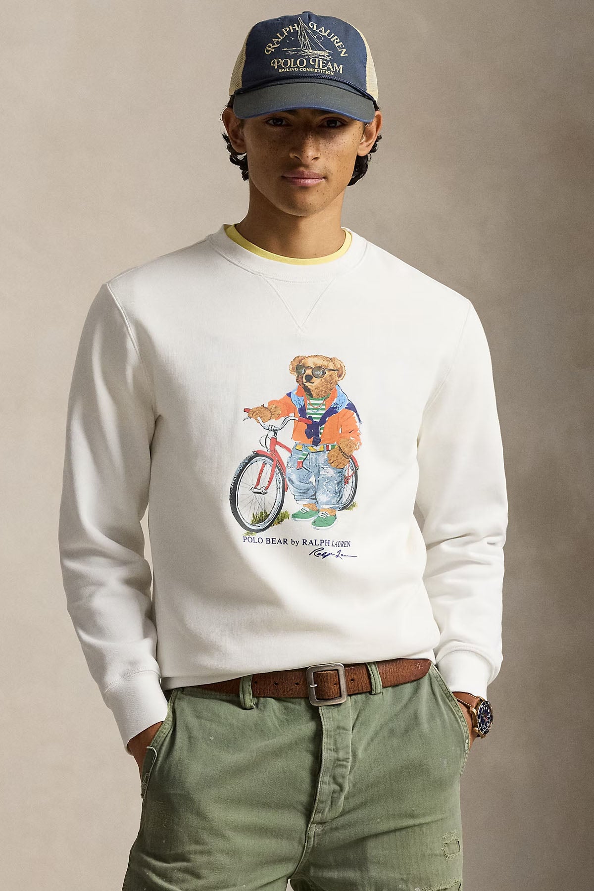 Polo Ralph Lauren Relaxed Fit Polo Bear Sweatshirt-Sweatshirt-Libas