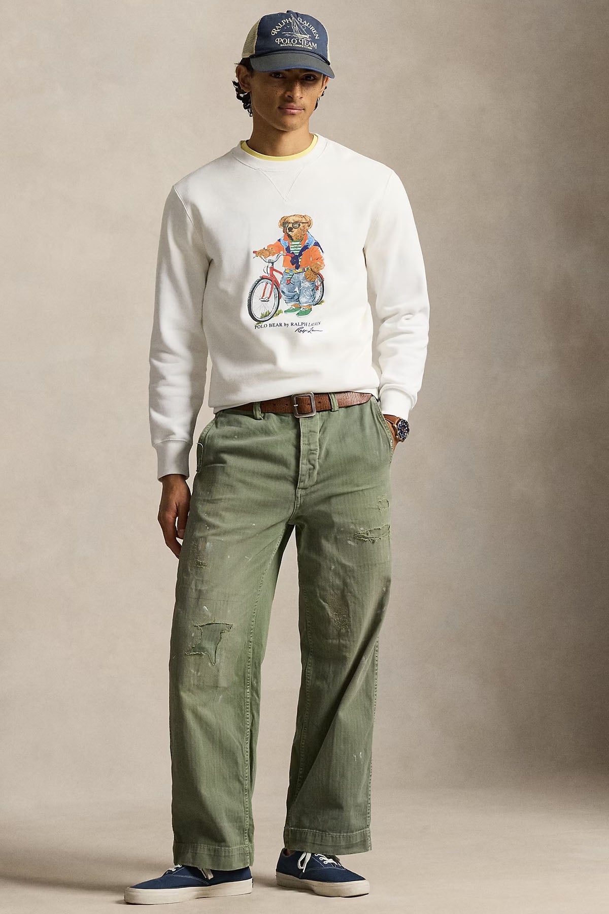 Polo Ralph Lauren Relaxed Fit Polo Bear Sweatshirt-Sweatshirt-Libas