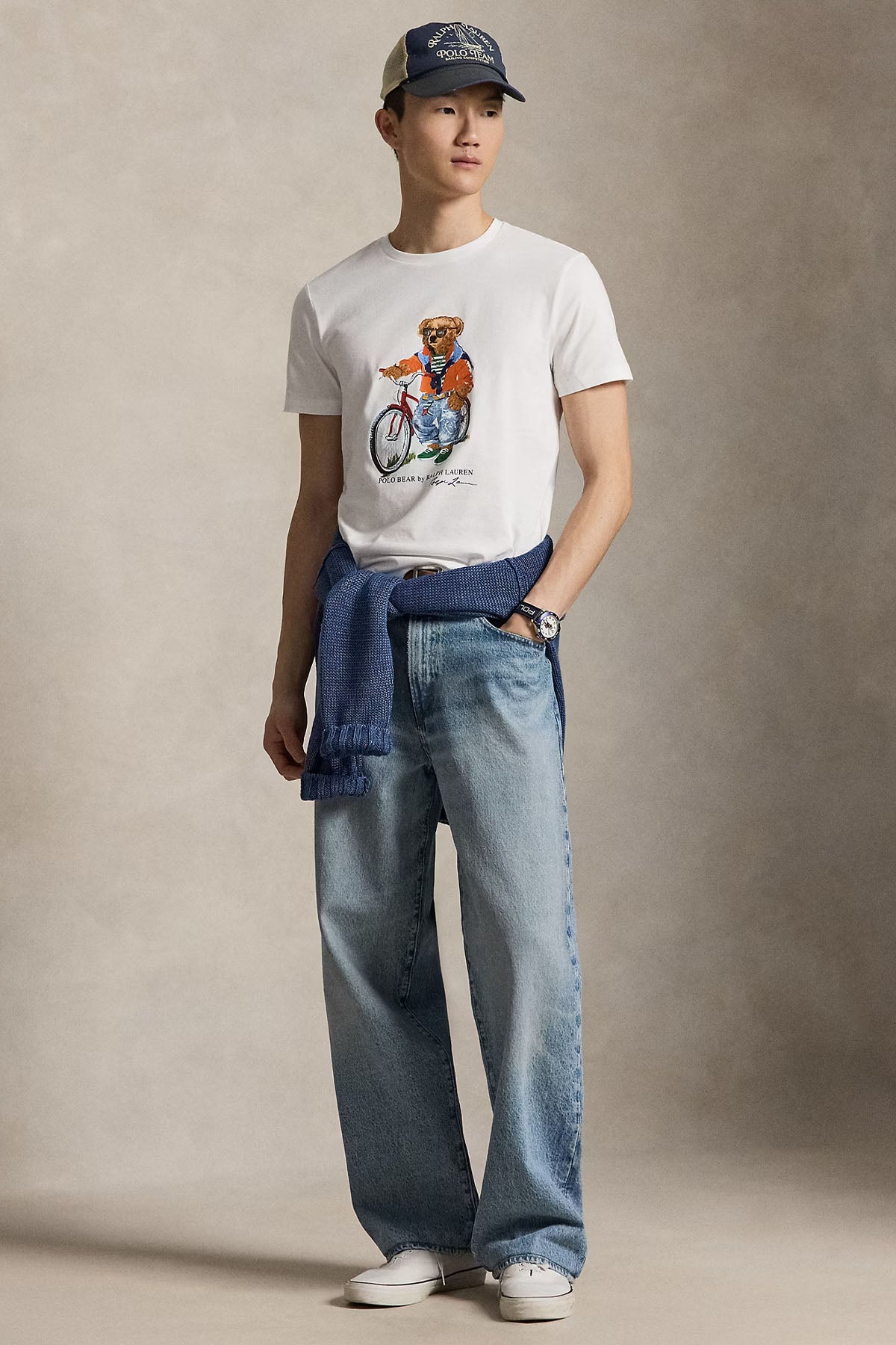 Polo Ralph Lauren Custom Slim Fit Polo Bear T-shirt-T-shirt-Libas