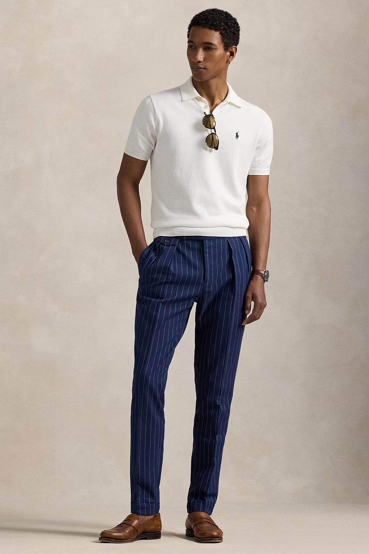 Polo Ralph Lauren Regular Fit Pony Logolu Polo Yaka Triko-Triko-Libas