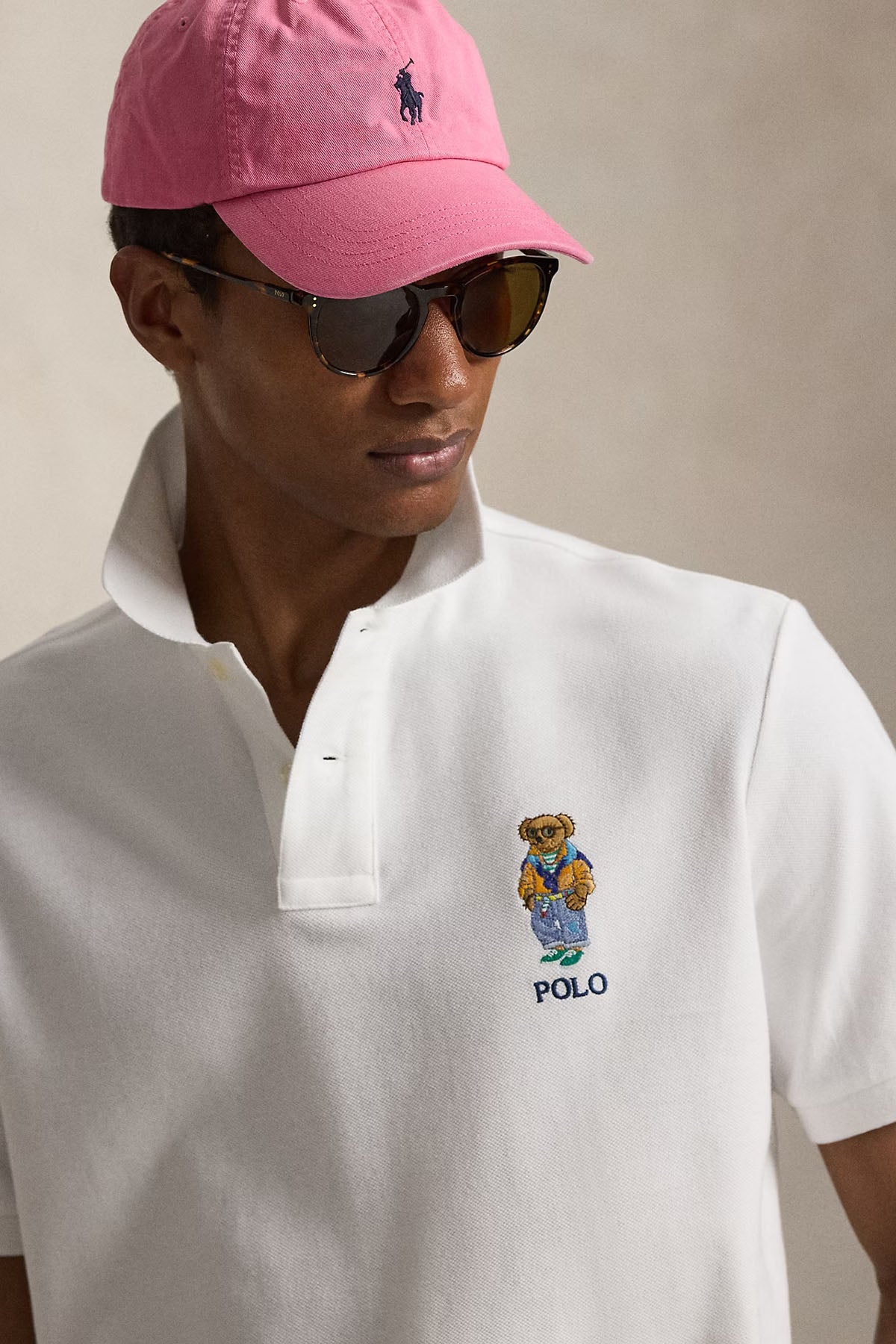 Polo Ralph Lauren Slim Fit Polo Bear Polo Yaka T-shirt-T-shirt-Libas