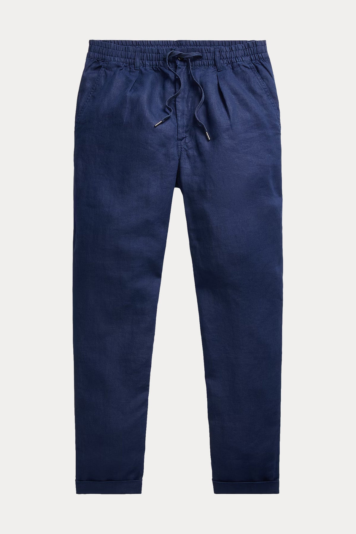 Polo Ralph Lauren Slim Tapered Fit Beli Lastikli Tek Pile Keten Pantolon-Pantolon-Libas