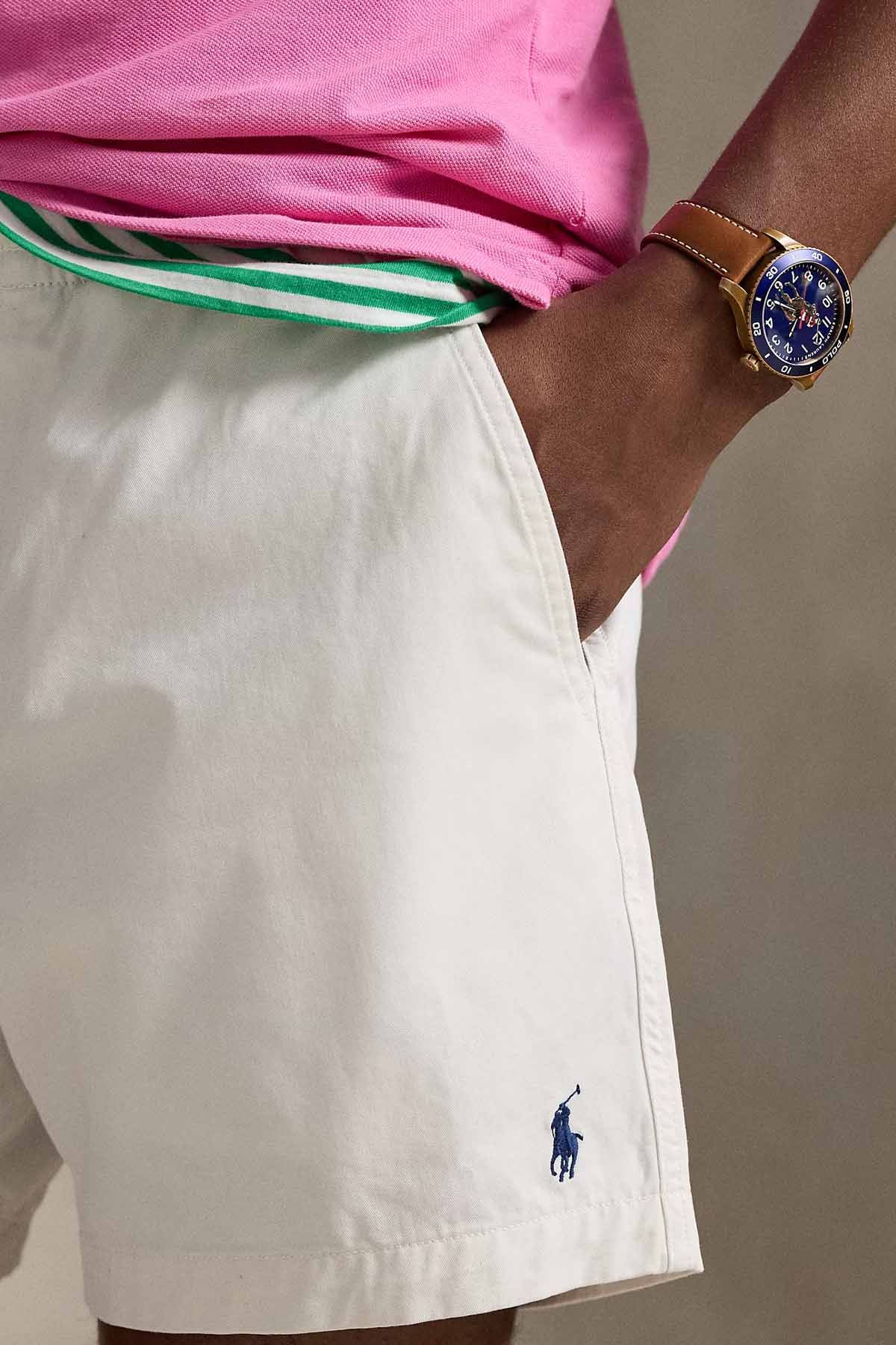 Polo Ralph Lauren Beli Lastikli Stretch Classic Fit Şort-Şort-Libas