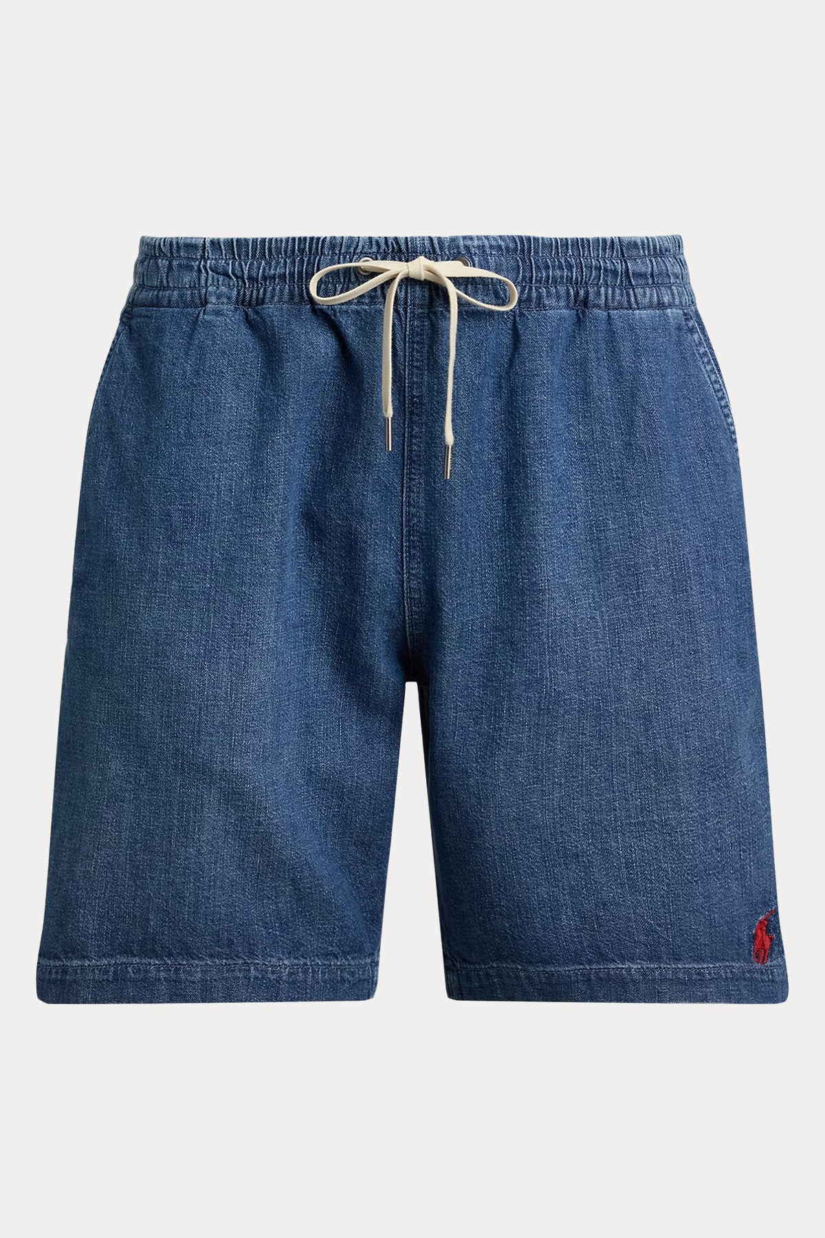 Polo Ralph Lauren Classic Fit Beli Lastikli Denim Şort-Şort-Libas