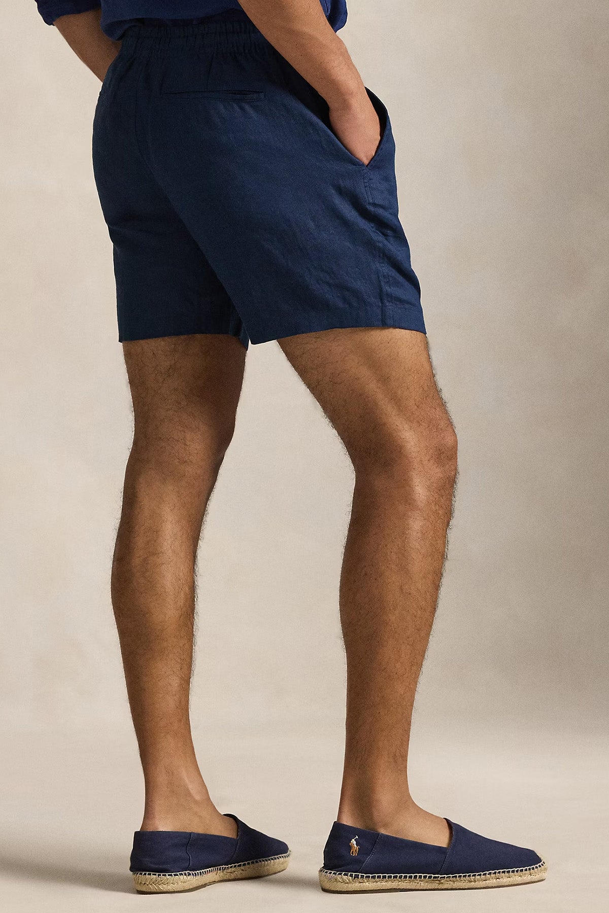 Polo Ralph Lauren Regular Fit Beli Lastikli Keten Şort-Şort-Libas