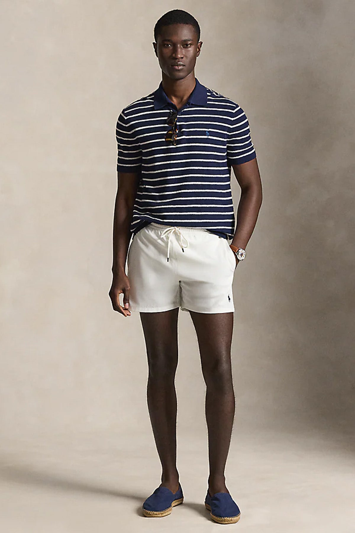 Polo Ralph Lauren Slim Fit Beli Lastikli Streç Şort Mayo