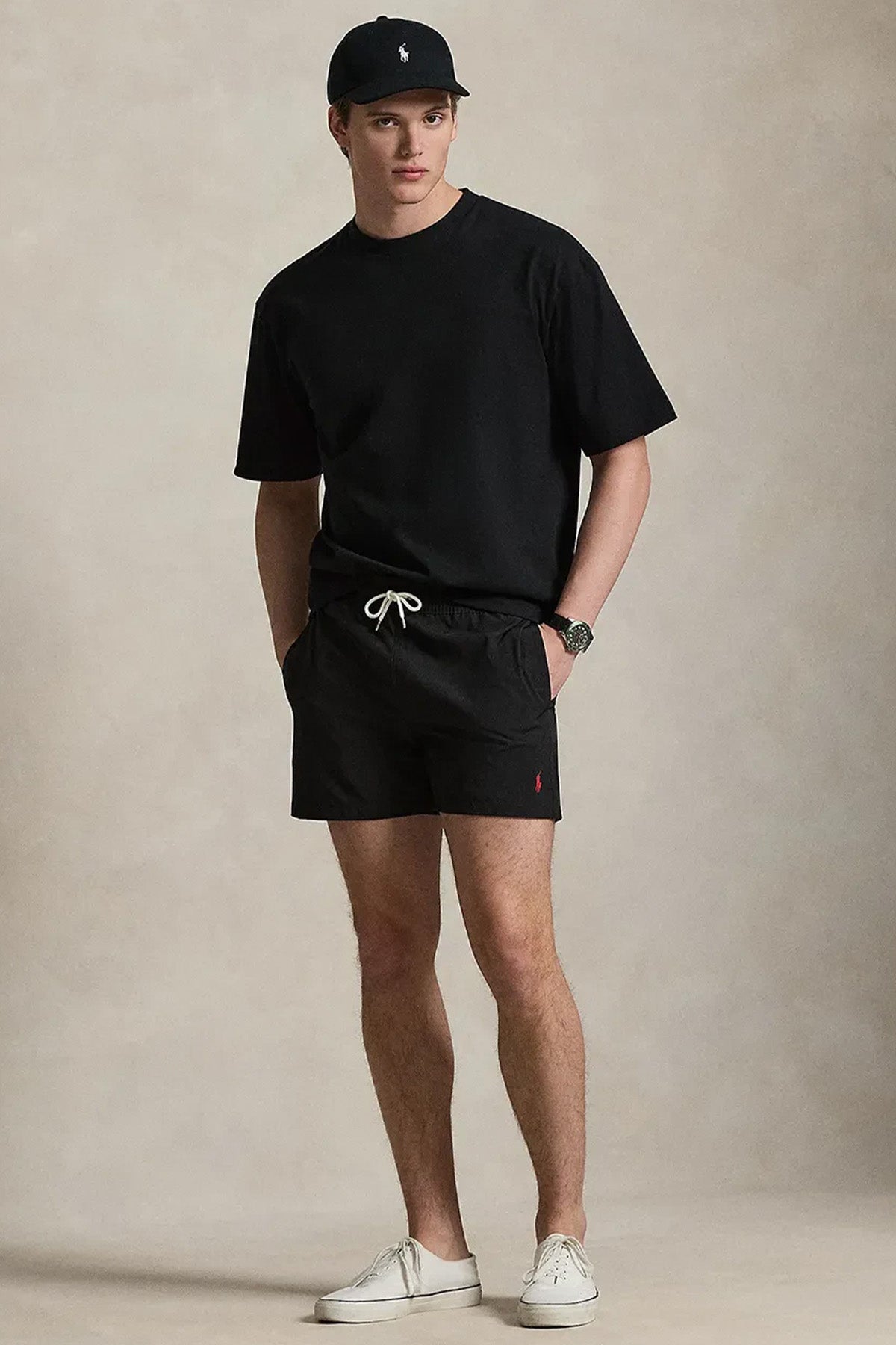 Polo Ralph Lauren Slim Fit Beli Lastikli Streç Şort Mayo-Şort Mayo-Libas