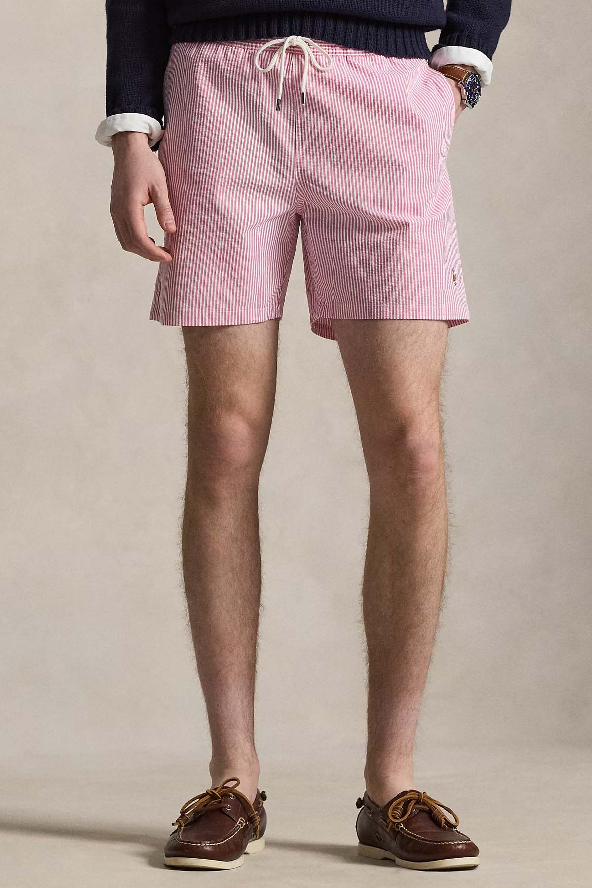 Polo Ralph Lauren Relaxed Fit Beli Lastikli Çizgili Streç Şort Mayo-Şort Mayo-Libas