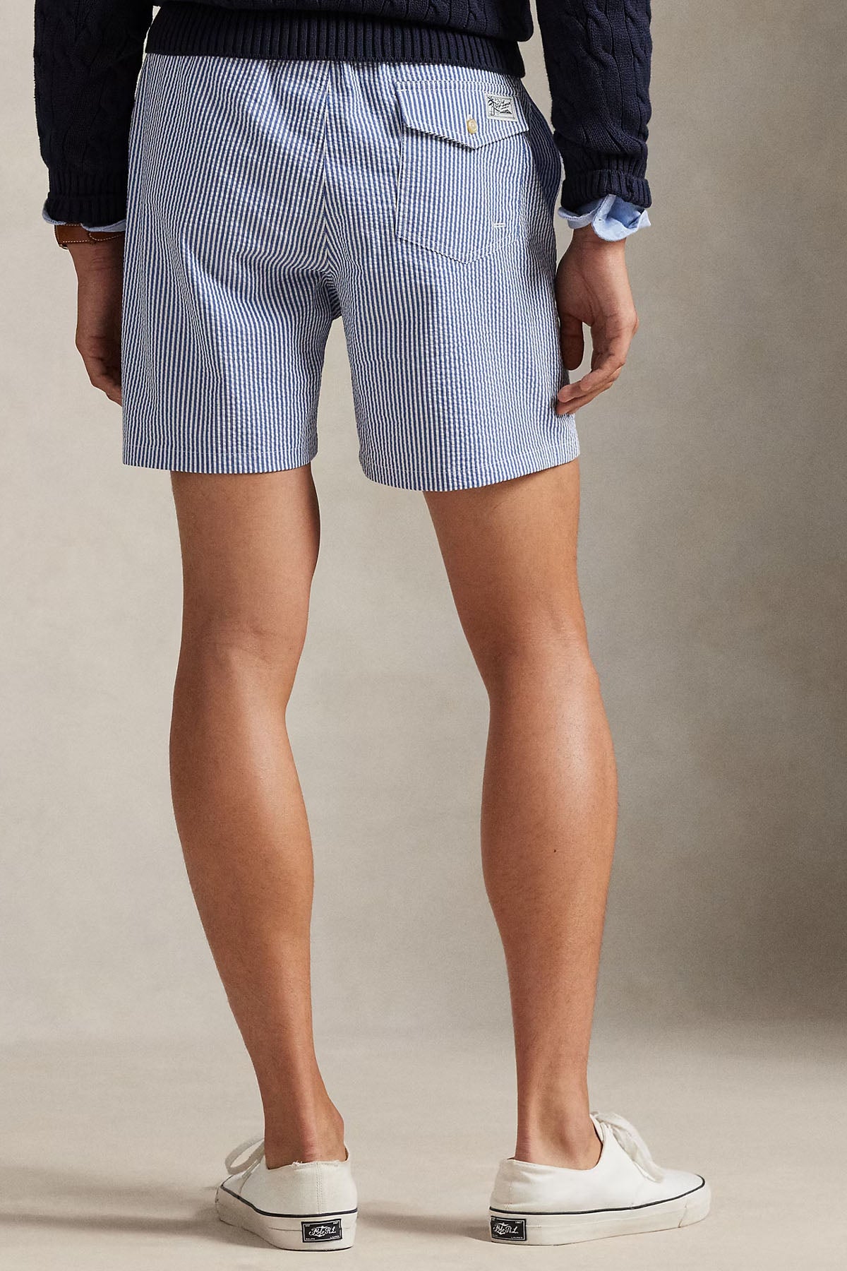 Polo Ralph Lauren Relaxed Fit Beli Lastikli Çizgili Streç Şort Mayo-Şort Mayo-Libas