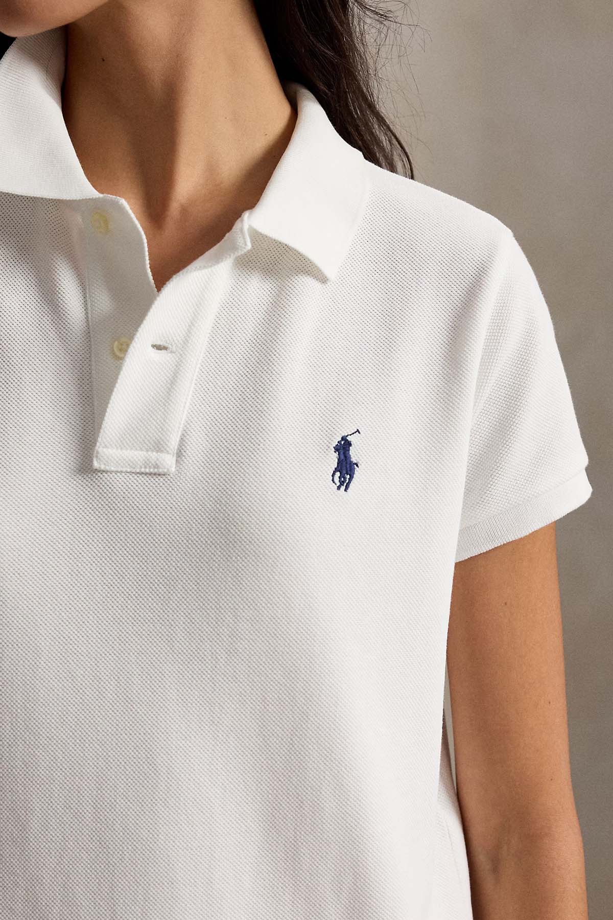 Polo Ralph Lauren Relaxed Fit Polo Yaka Maxi T-shirt Elbise
