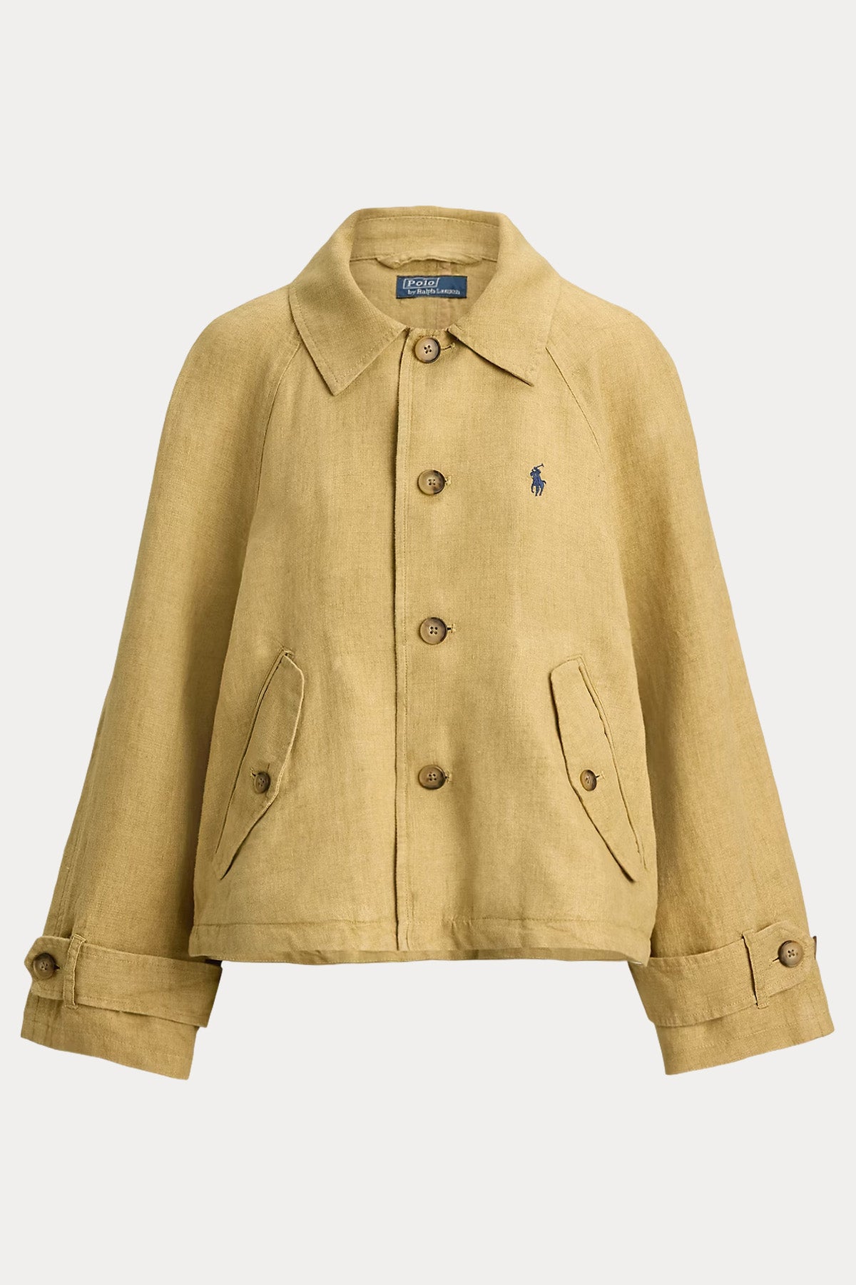 Polo Ralph Lauren Geniş Kesim Pony Logolu Keten Ceket
