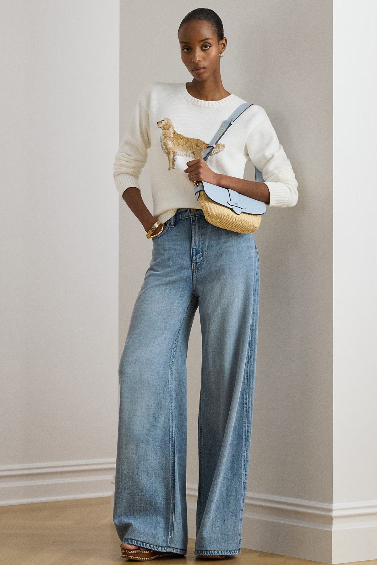 Polo Ralph Lauren Relaxed Fit Evcil Hayvan Temalı Örgü Triko