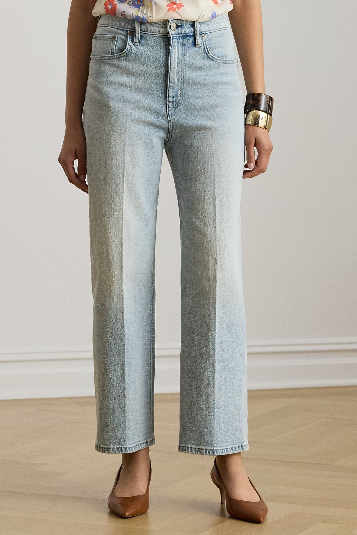Polo Ralph Lauren Straight Fit Yüksek Bel Yıkamalı Jeans
