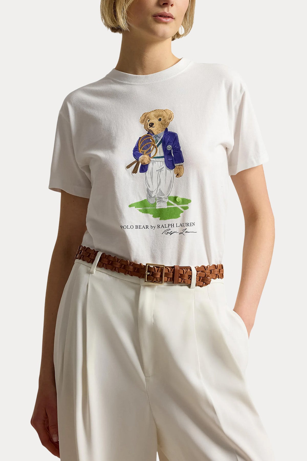 Polo Ralph Lauren Wimbledon Temalı Polo Bear T-shirt