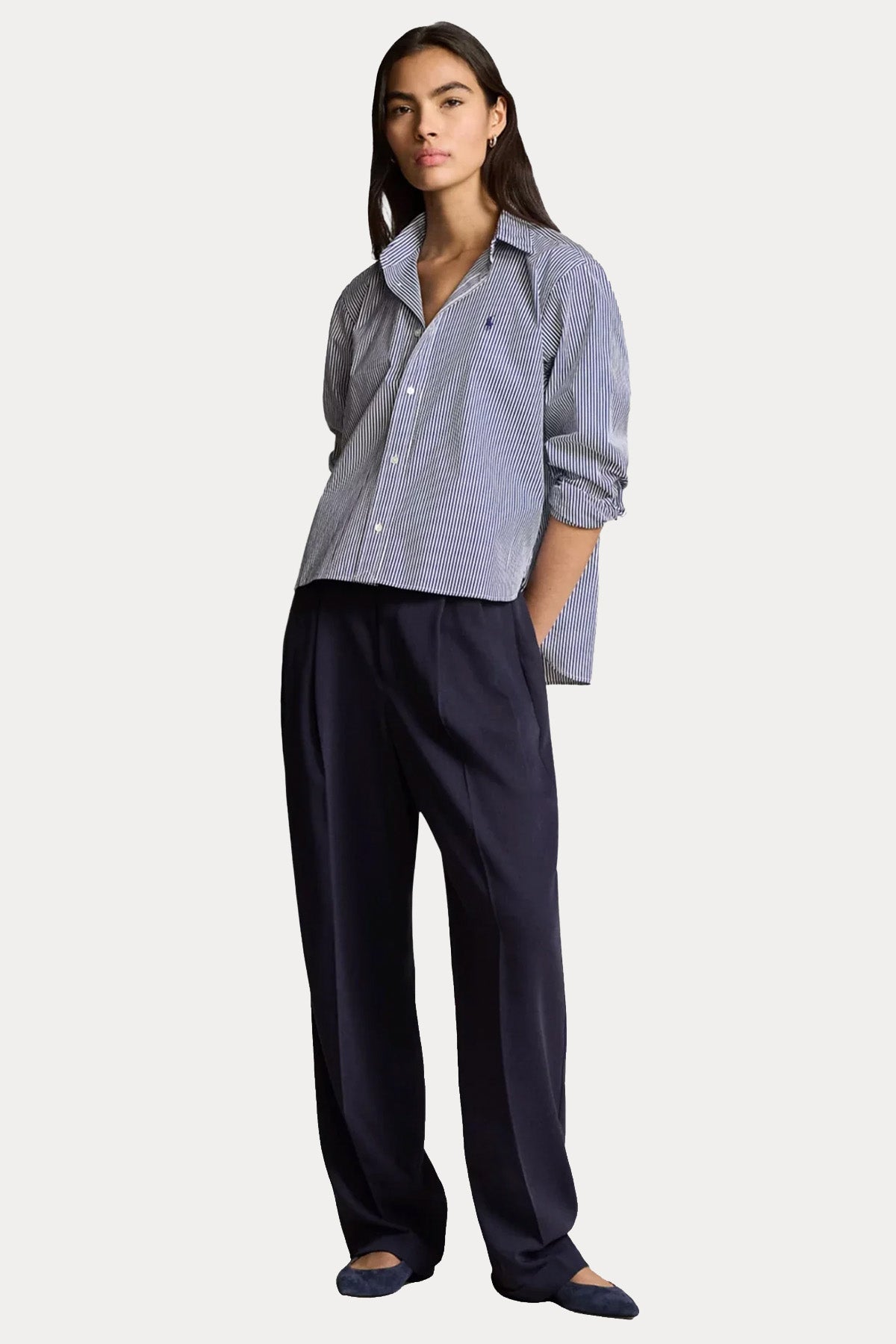 Polo Ralph Lauren Geniş Kesim Çizgili Gömlek