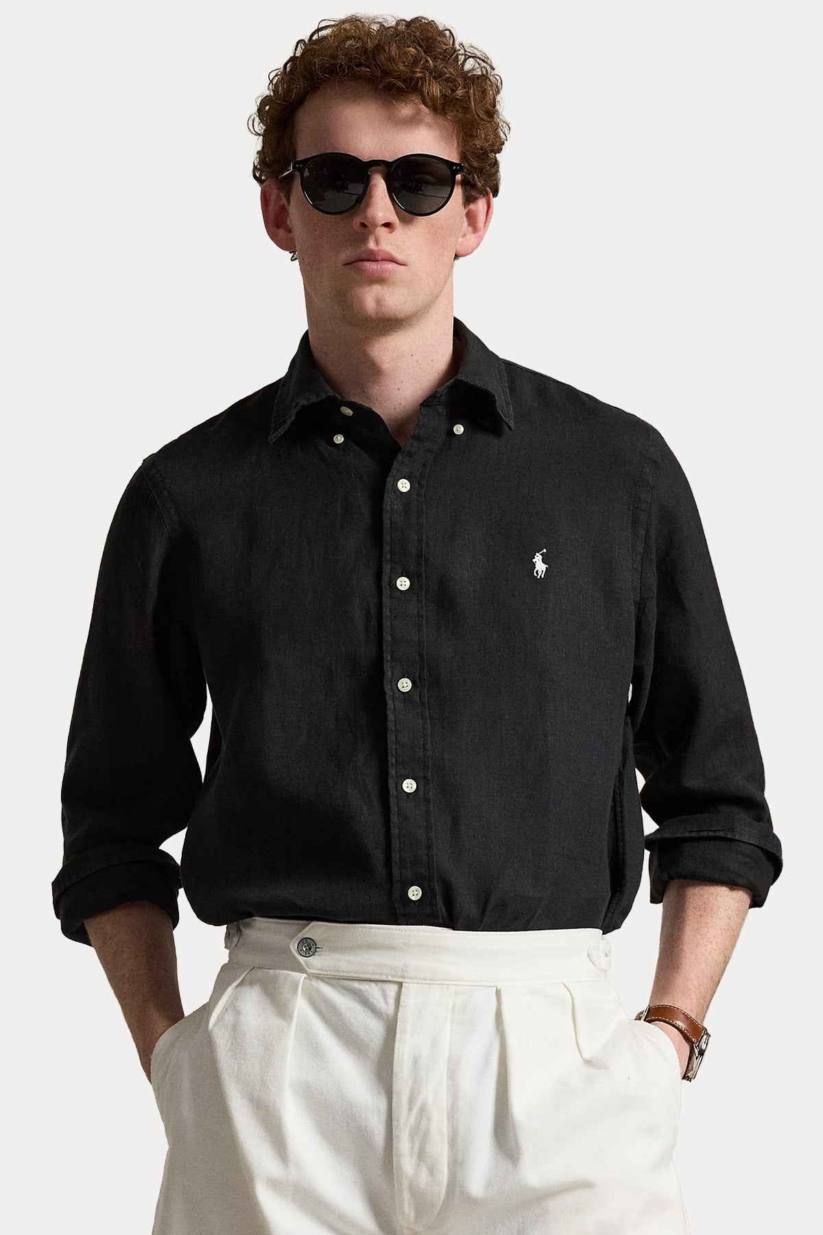 Polo Ralph Lauren Custom Fit Keten Gömlek