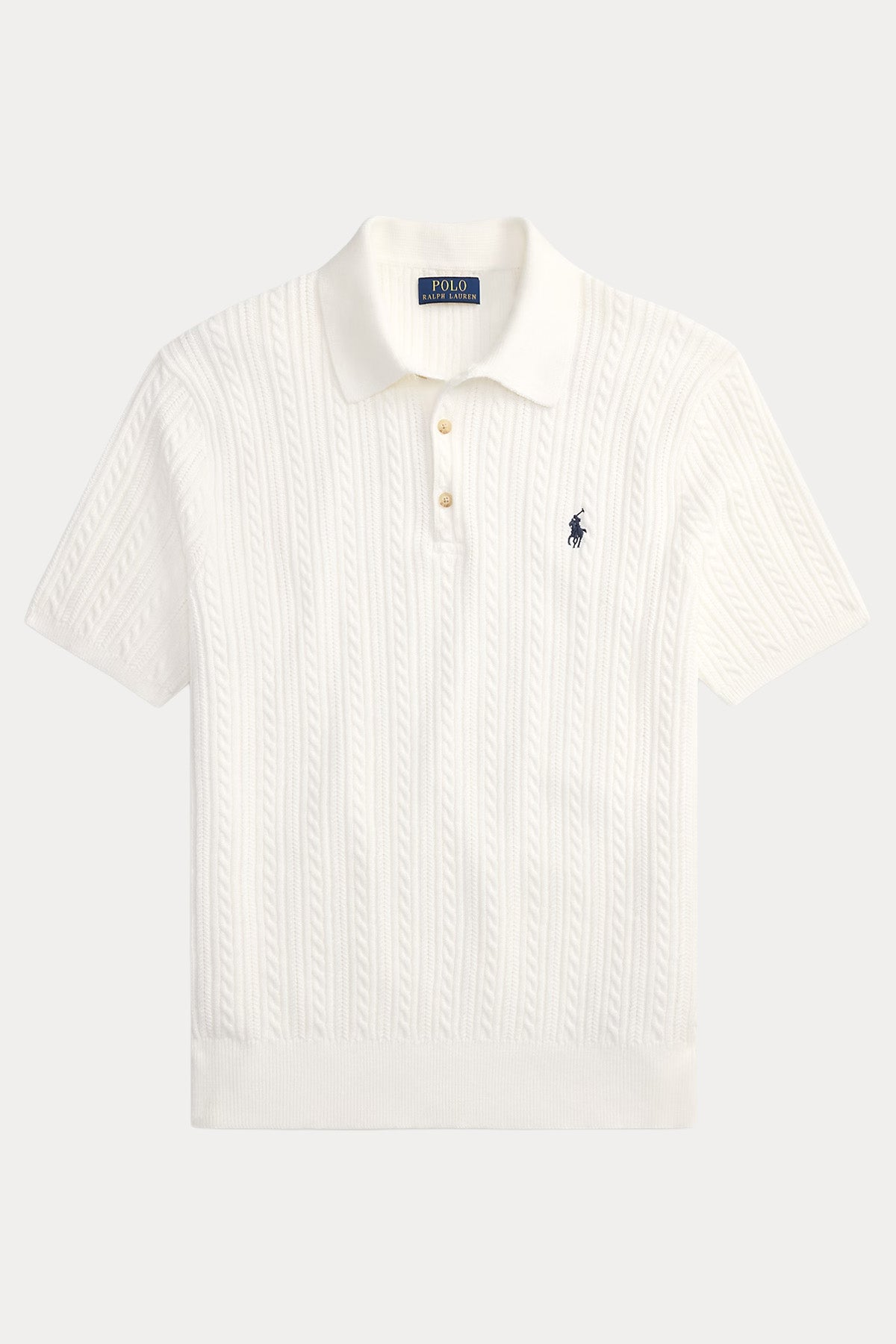 Polo Ralph Lauren Regular Fit Polo Yaka Saç Örgü Triko