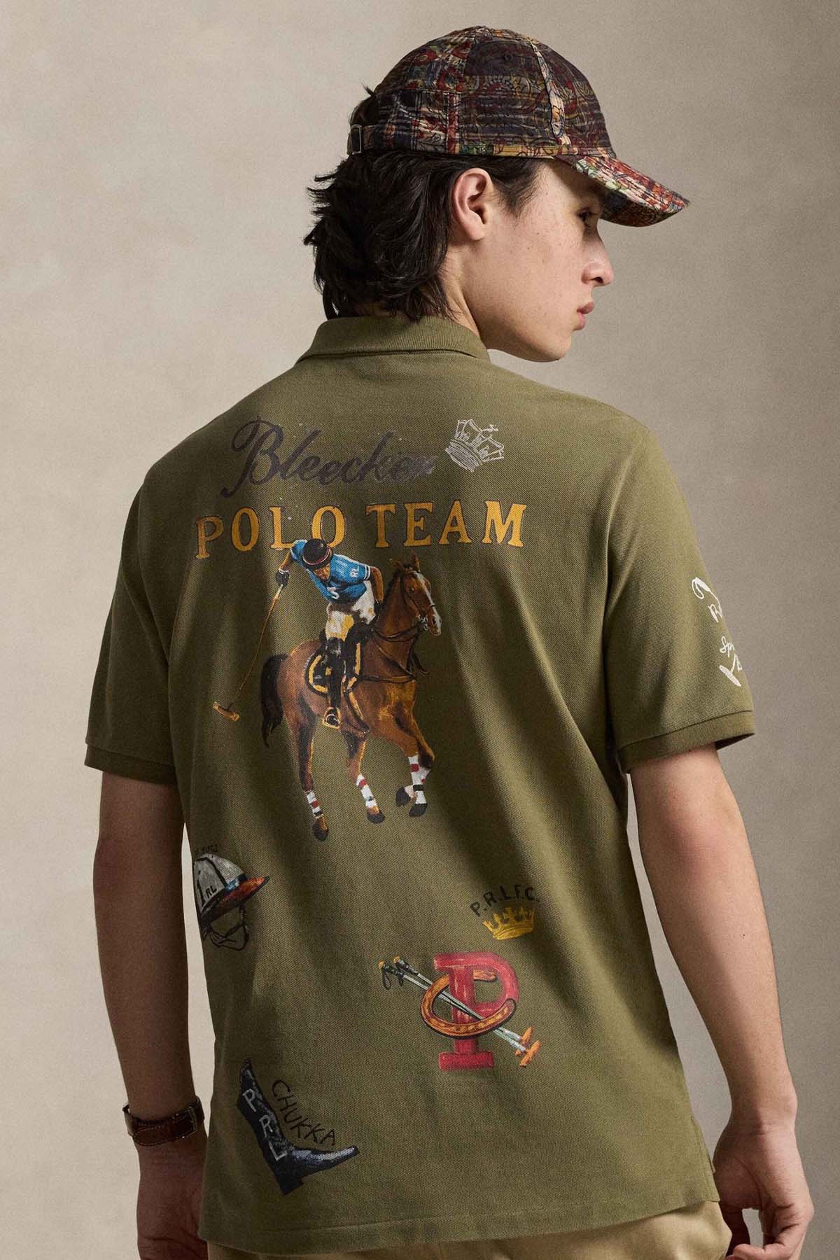 Polo Ralph Lauren Regular Fit Logolu Desen Baskılı Polo Yaka T-shirt