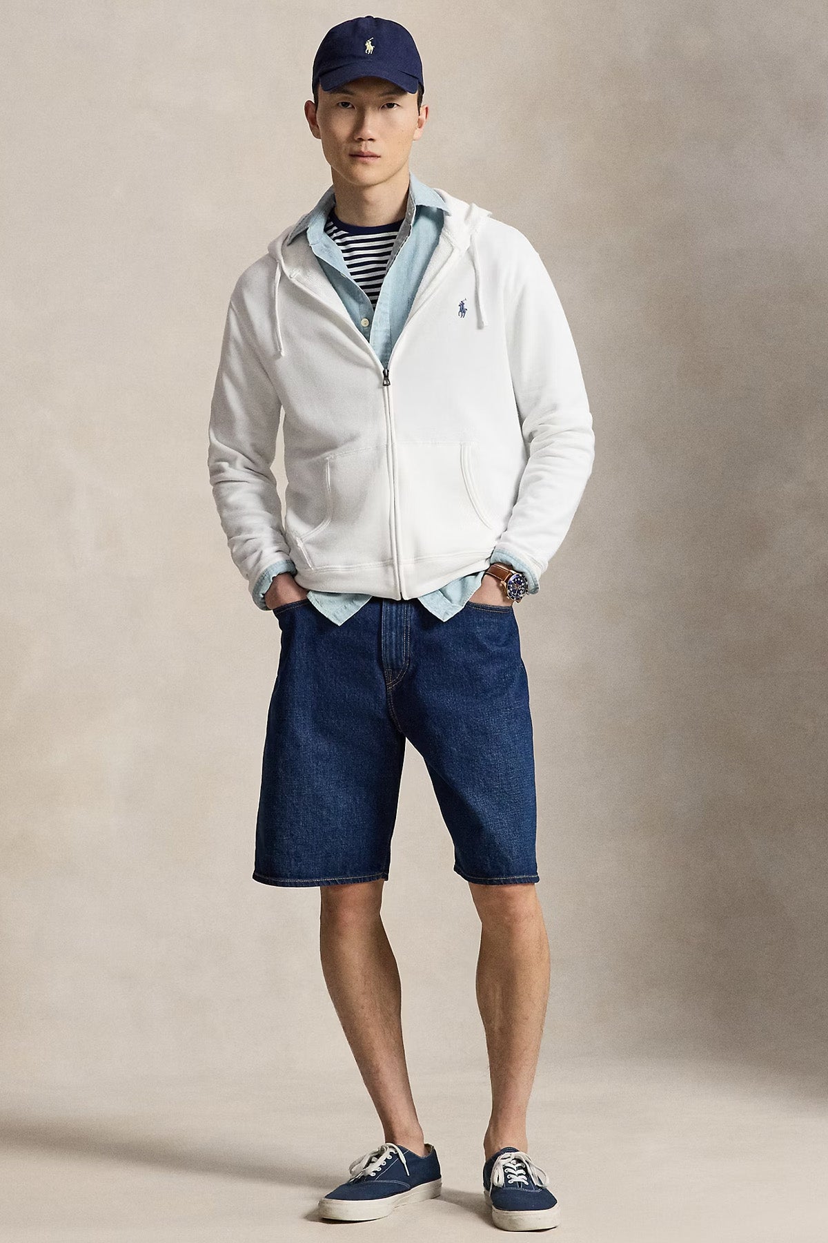 Polo Ralph Lauren Fermuarlı Kapüşonlu Sweatshirt Ceket