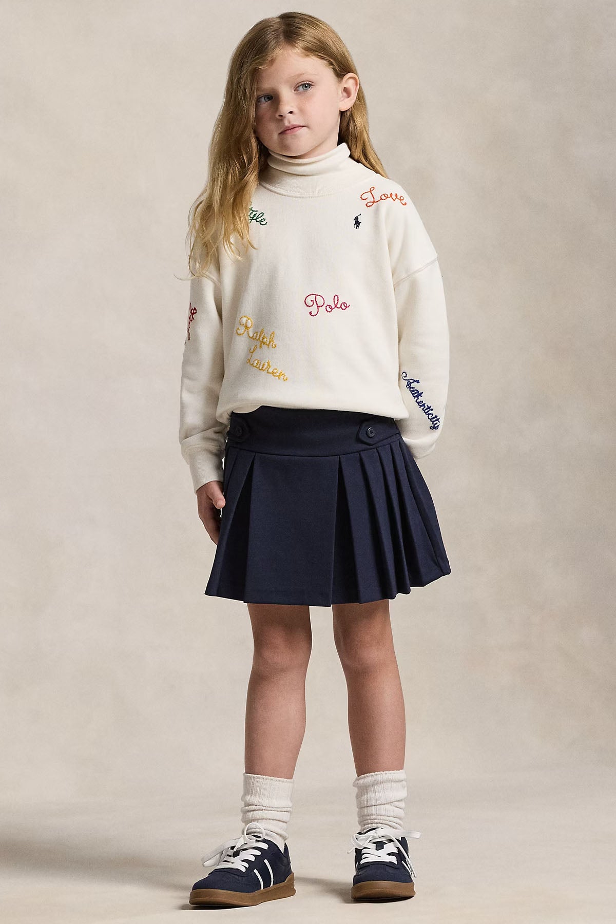 Polo Ralph Lauren Kids 2-3 Yaş Kız Çocuk Pileli Şortlu Etek